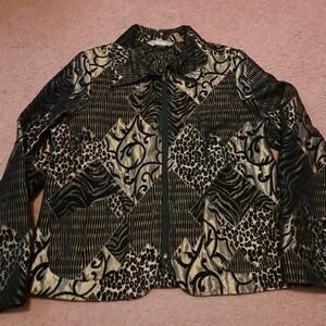 Stylish Black and Gold Women's Jacket